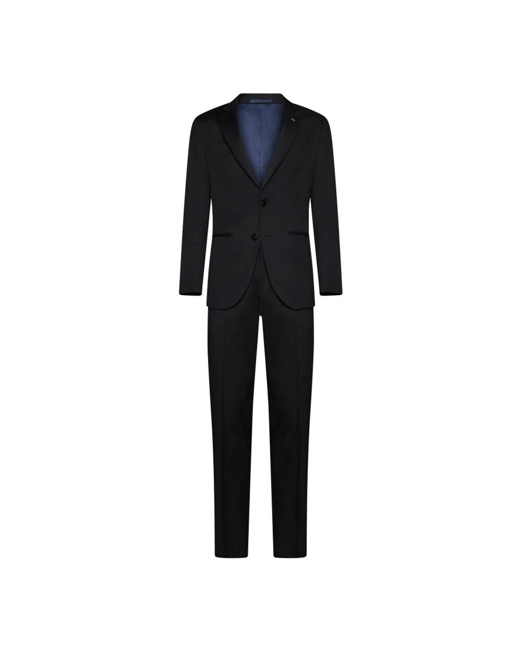 D4.0 Black Single Breasted Suits for men