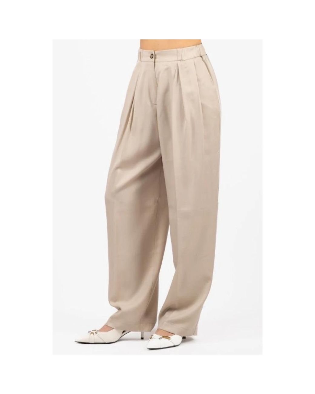 Luckylù Natural Wide Trousers