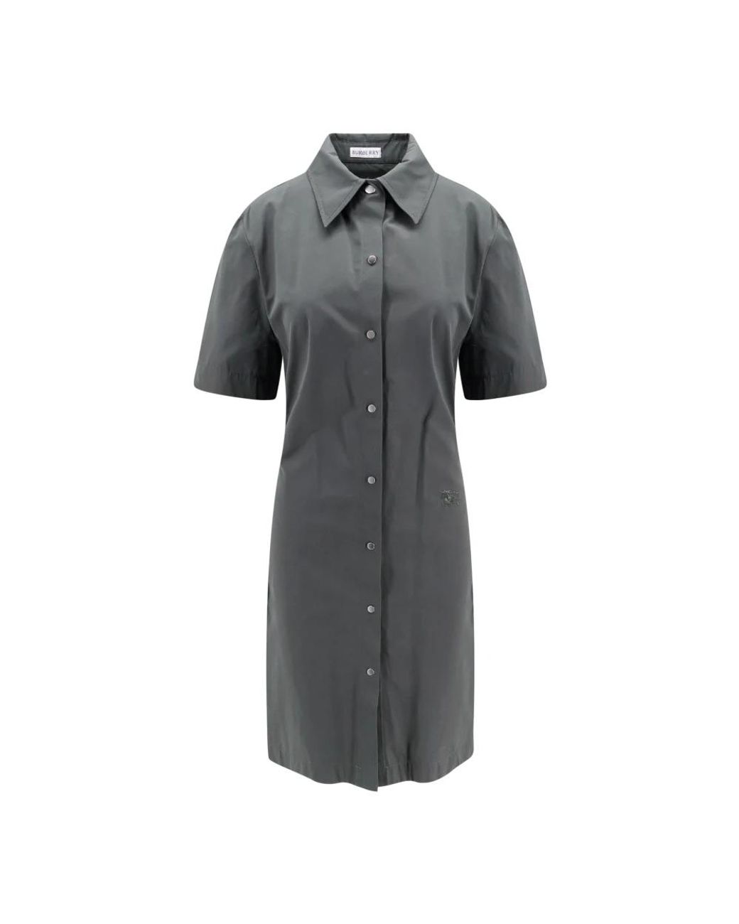 Burberry Gray Shirt Dresses