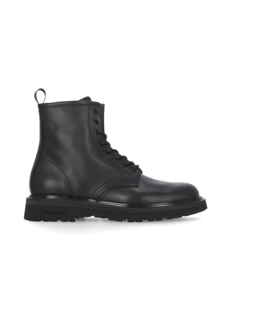 Woolrich Black Lace-Up Boots for men