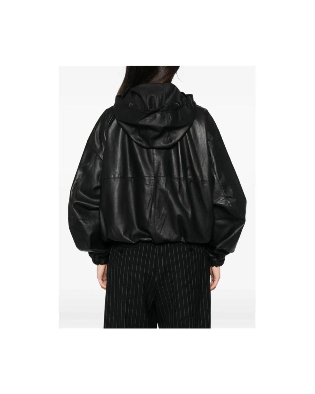 Tela Black Leather Jackets