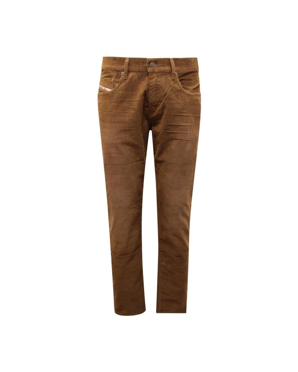 DIESEL Brown Slim-Fit Trousers for men