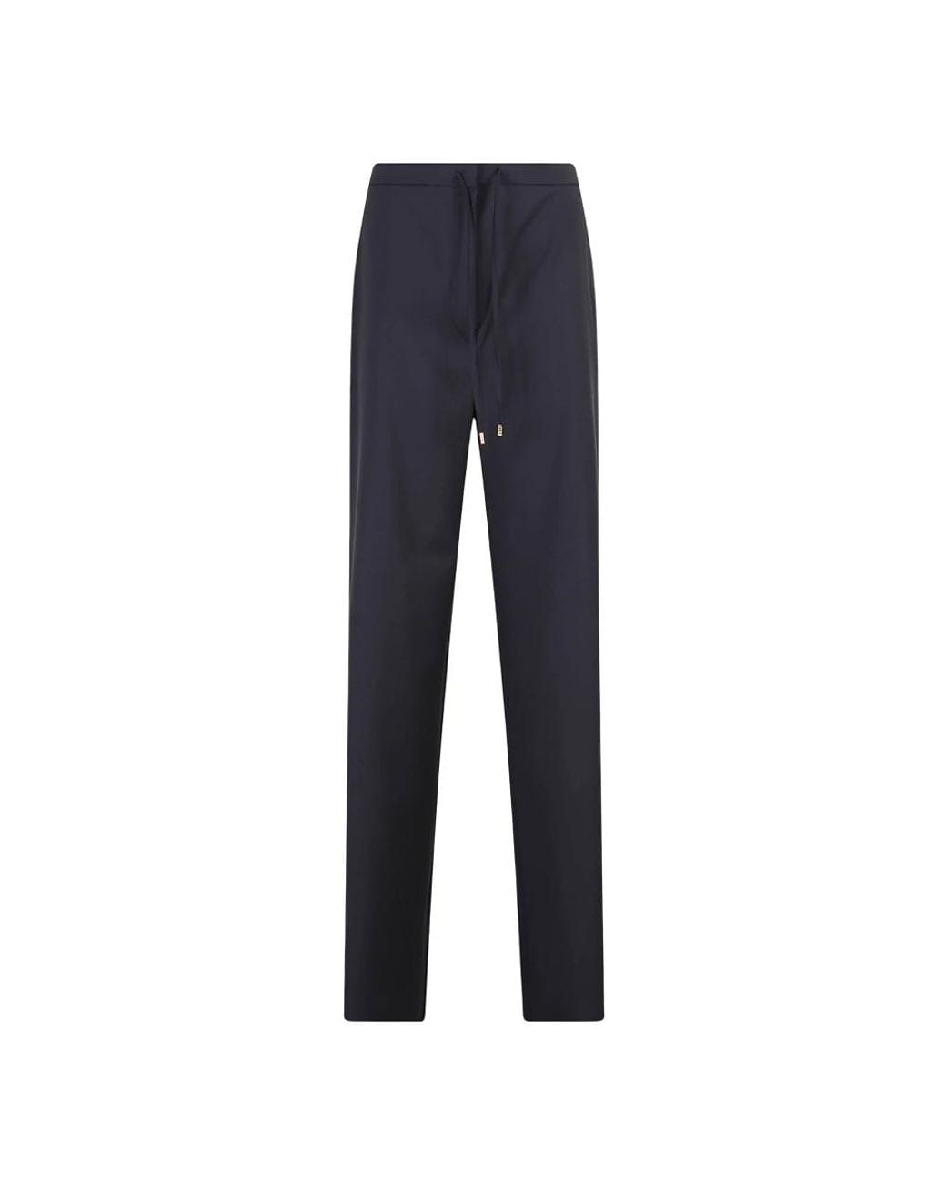 Max Mara Blue Straight Trousers
