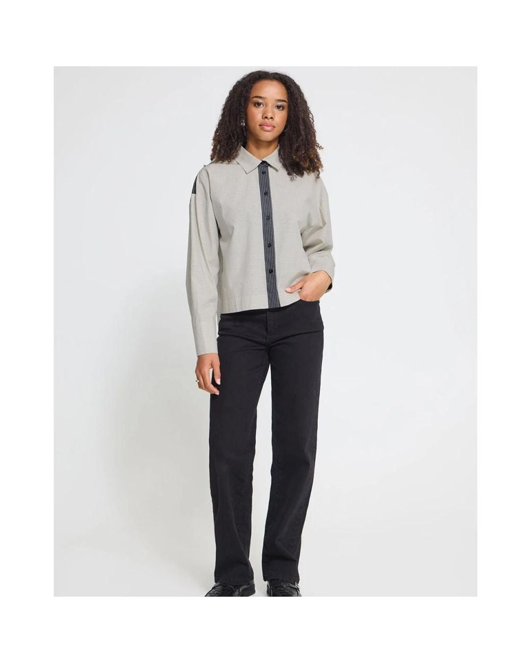 Shirts Ichi de color Gray