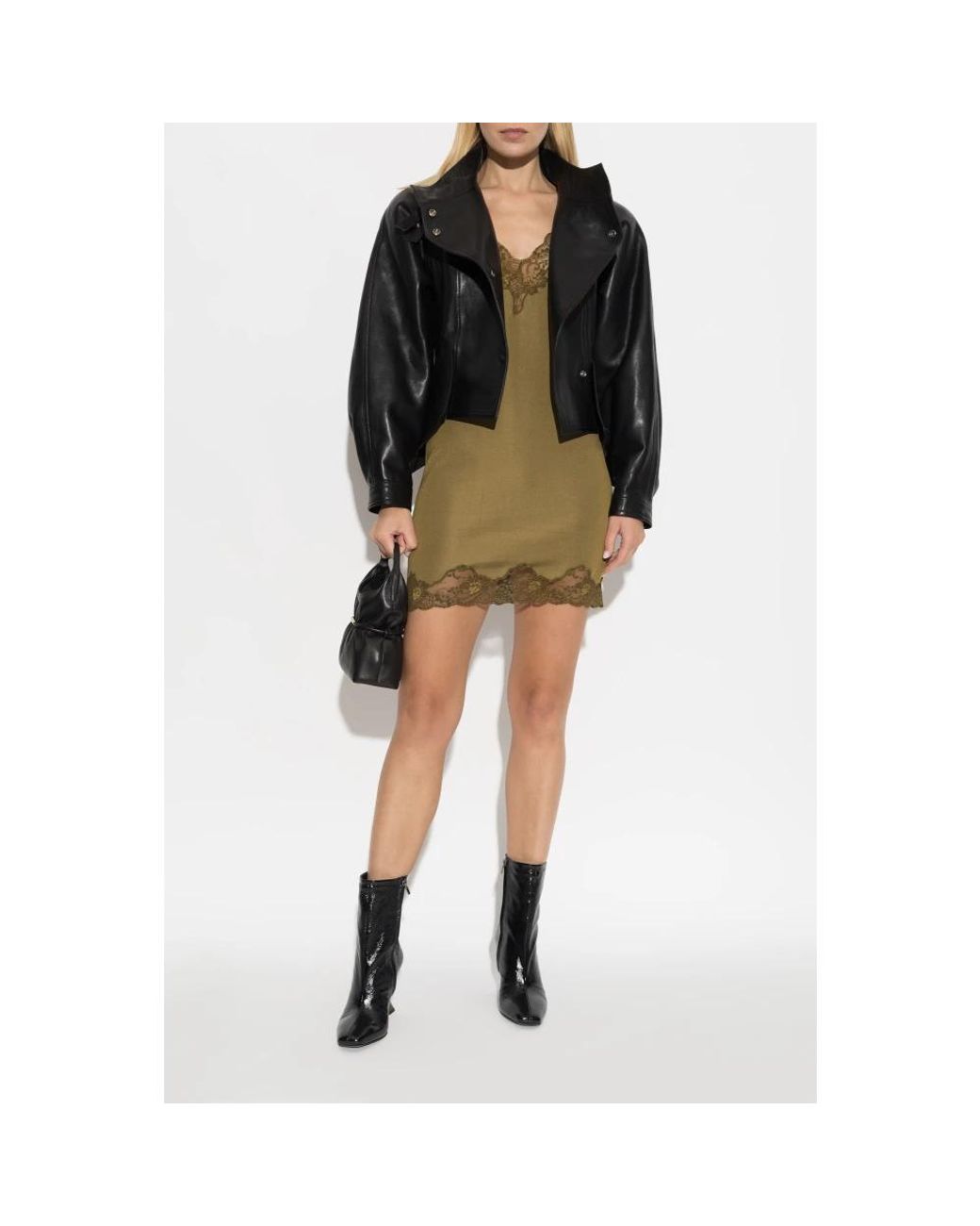 Balmain Green Short Dresses