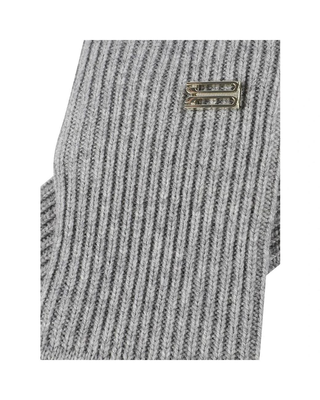 Victoria Beckham Gray Gloves