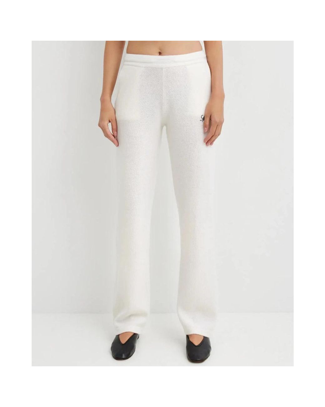 Sporty & Rich Pink Straight Trousers