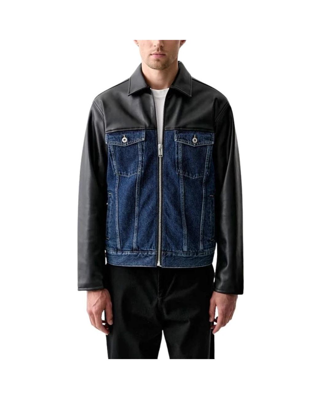 Karl Lagerfeld Blue Denim Jackets for men