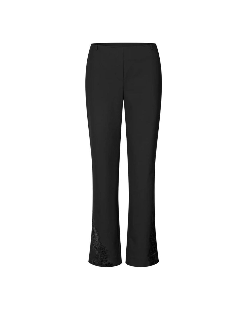 Wide Trousers Samsøe & Samsøe en coloris Black
