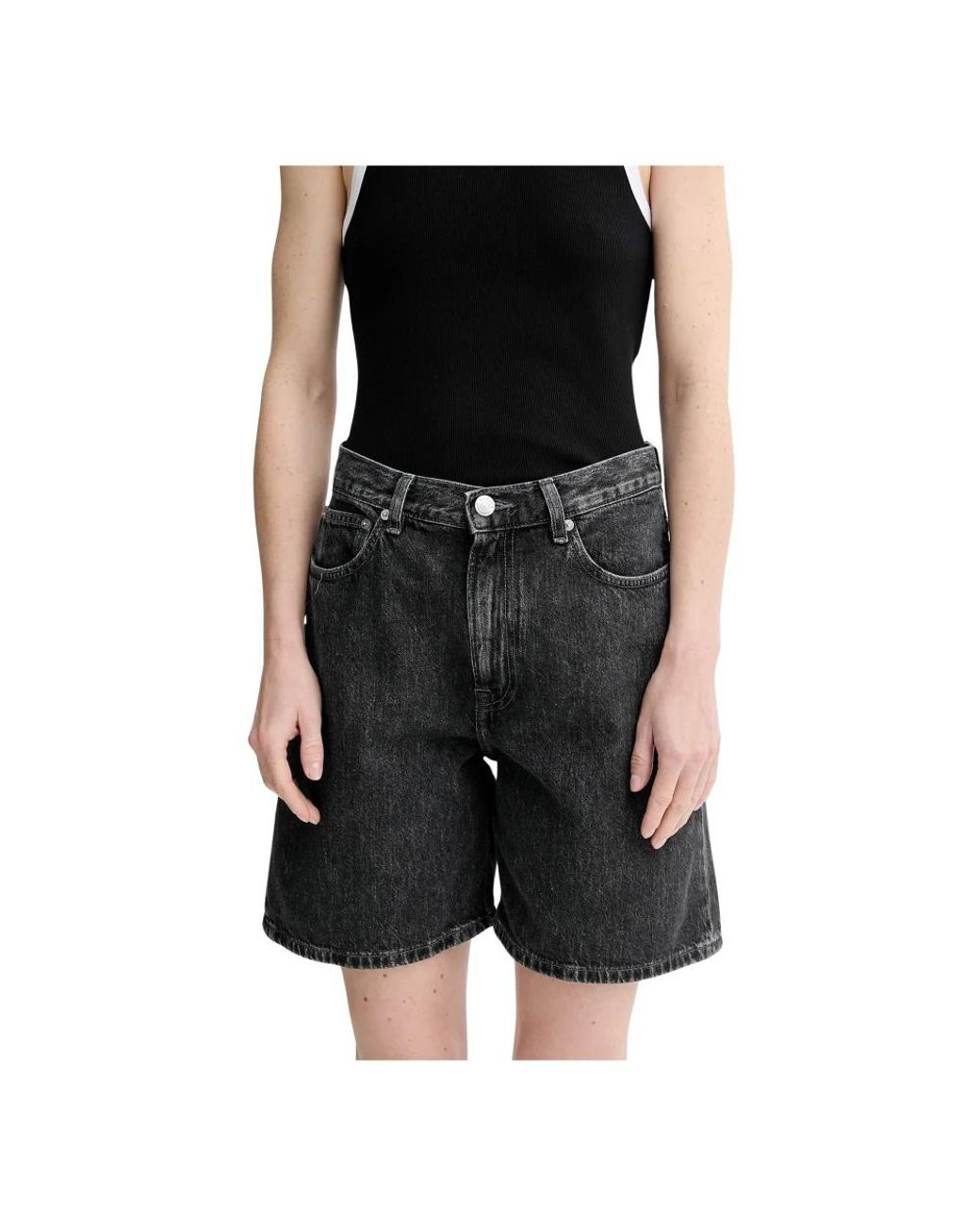 Samsøe & Samsøe Denim Shorts in het Black