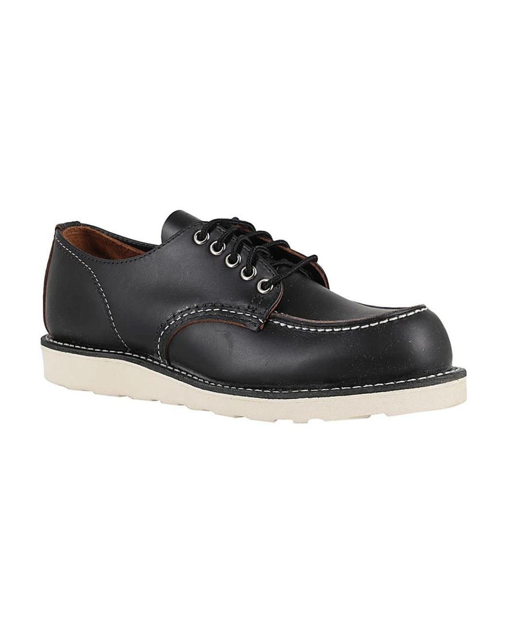 Red Wing Black Laced Shoes for men