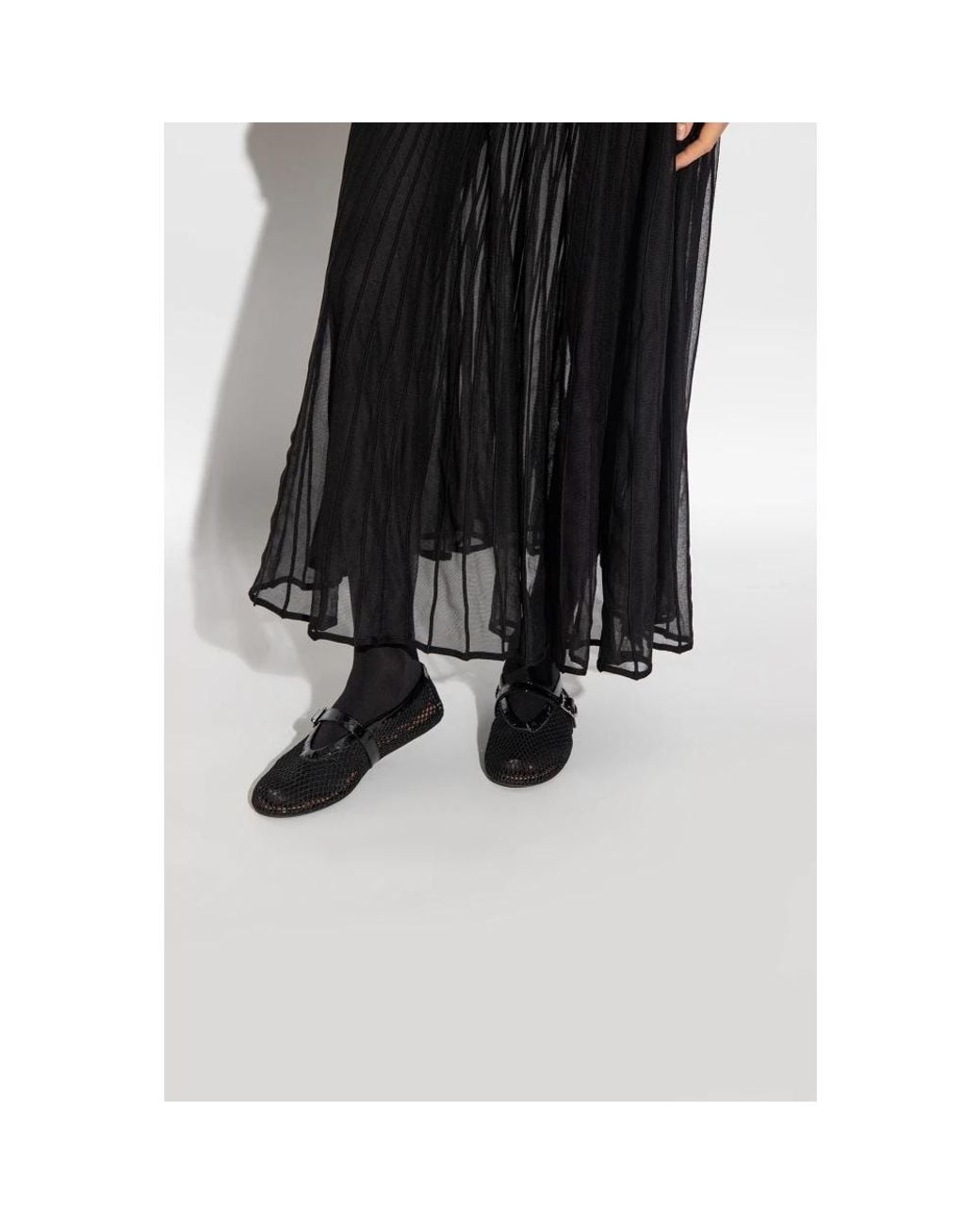 Alaïa Black Ballerina Shoes