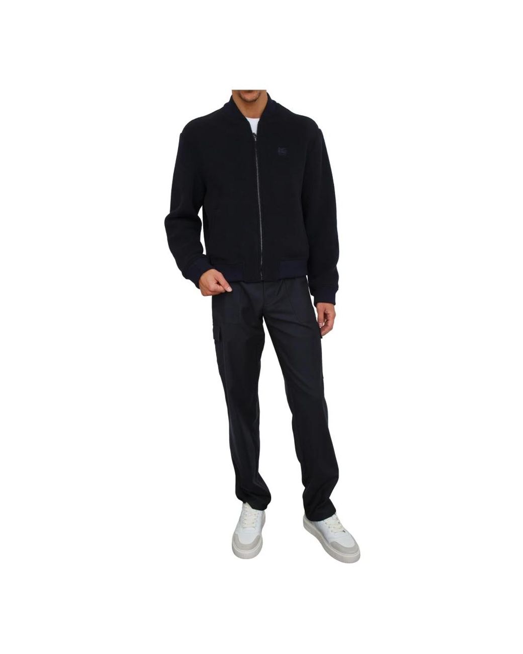 Etro Black Bomber Jackets for men