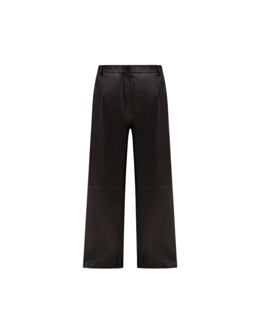 Yves Salomon Black Leather Trousers