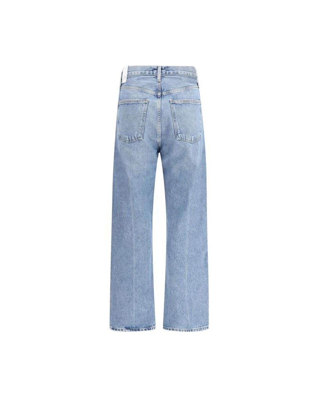 Agolde Blue Cotton Straight-Leg Jeans