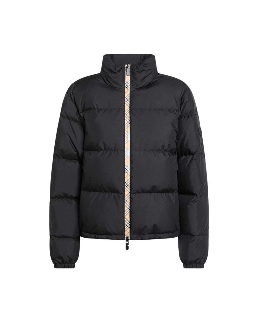 Burberry Jassen ,Zwart ,Polyester Zwarte Polyester Winterjas in het Black