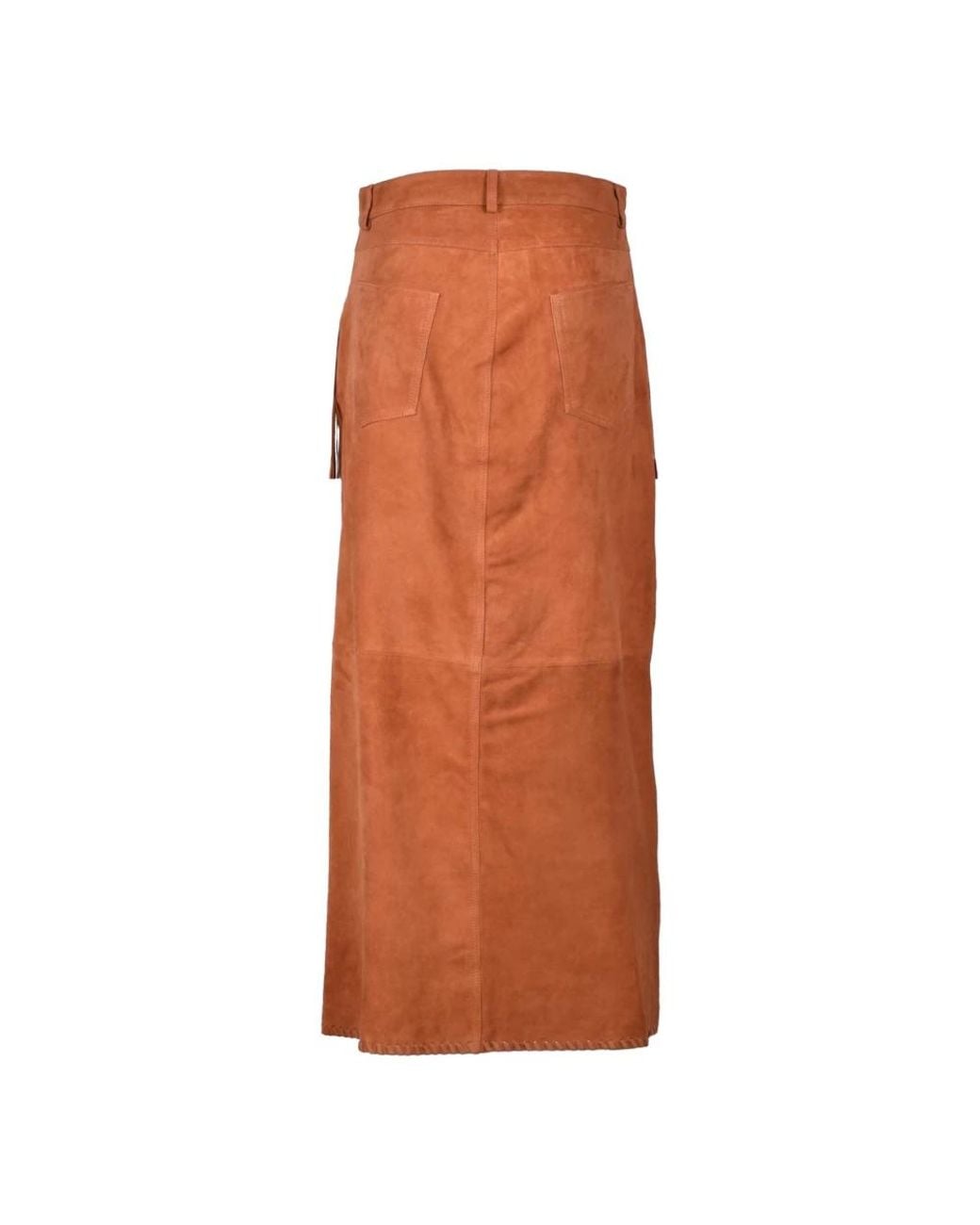 Wild Cashmere Brown Midi Skirts