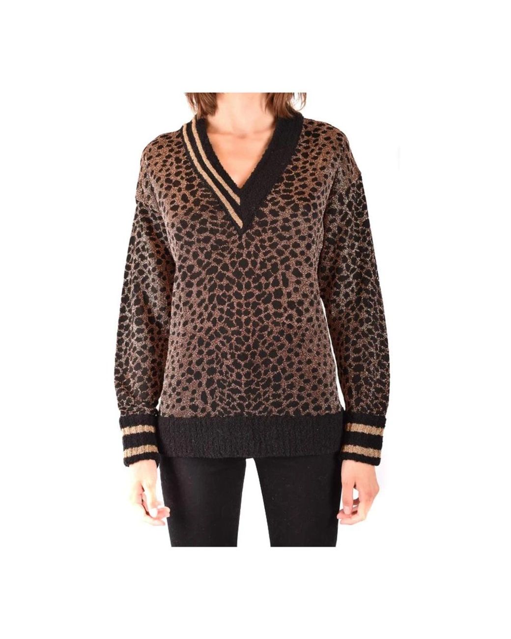 Pinko Black V-Neck Knitwear