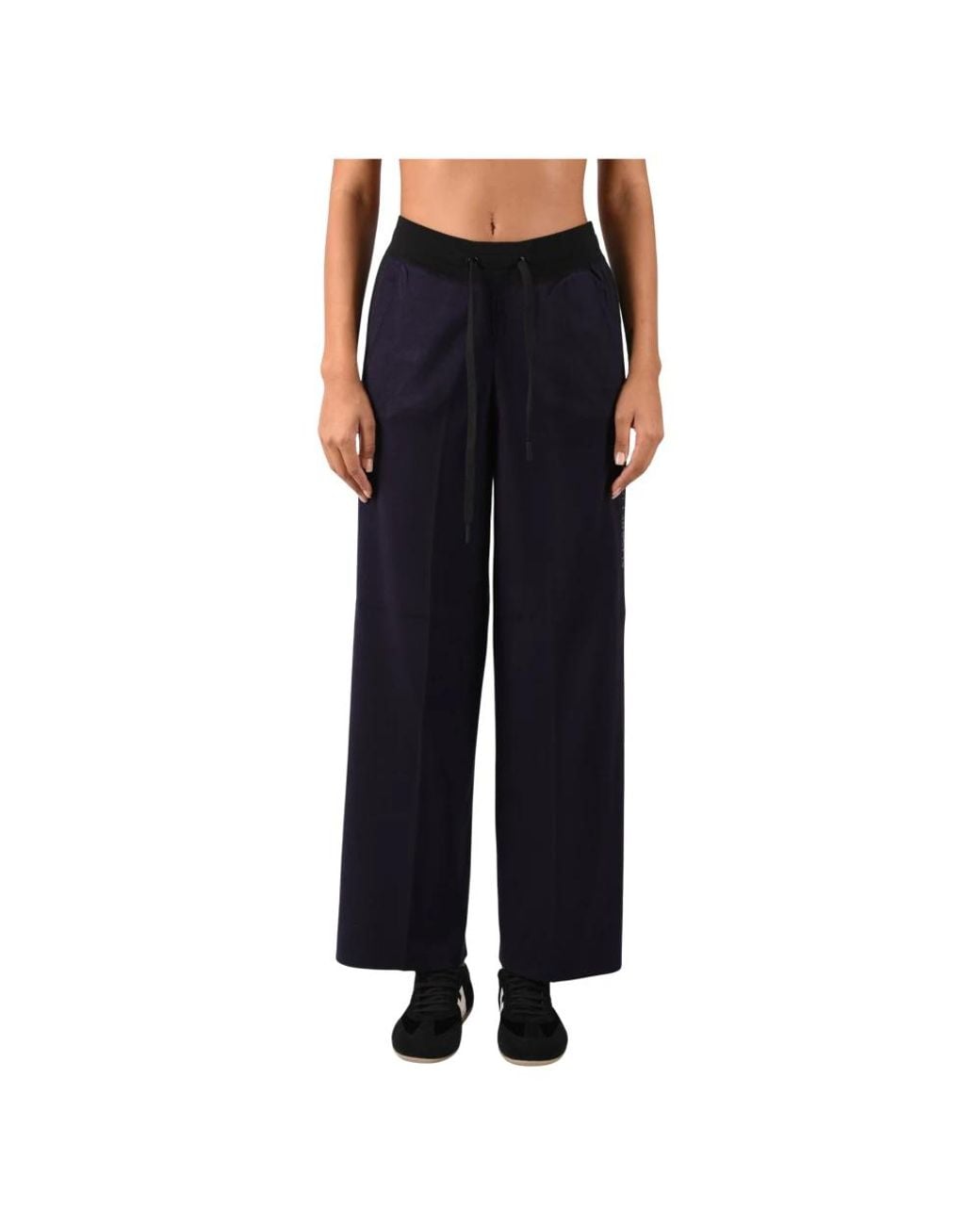 Elisabetta Franchi Black Wide Trousers