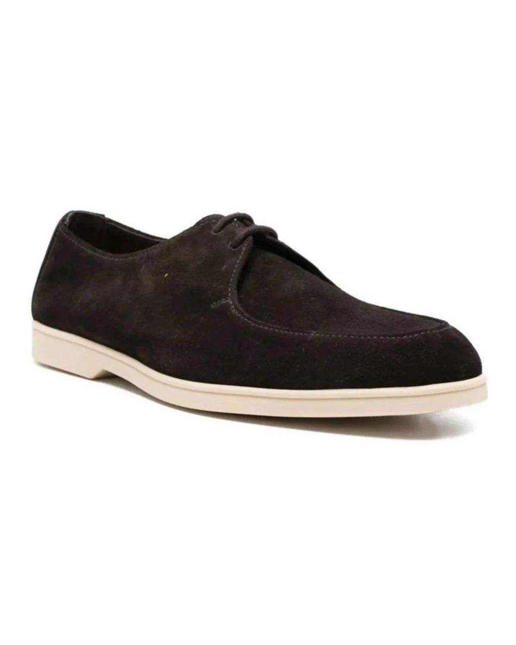 Doucal's Black Laced Shoes for men