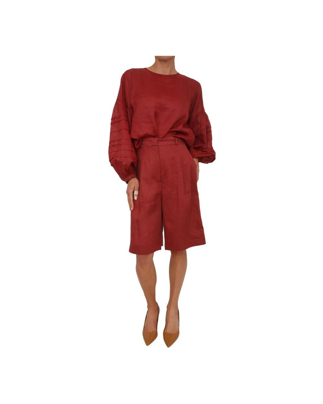 Max Mara Red Blouses