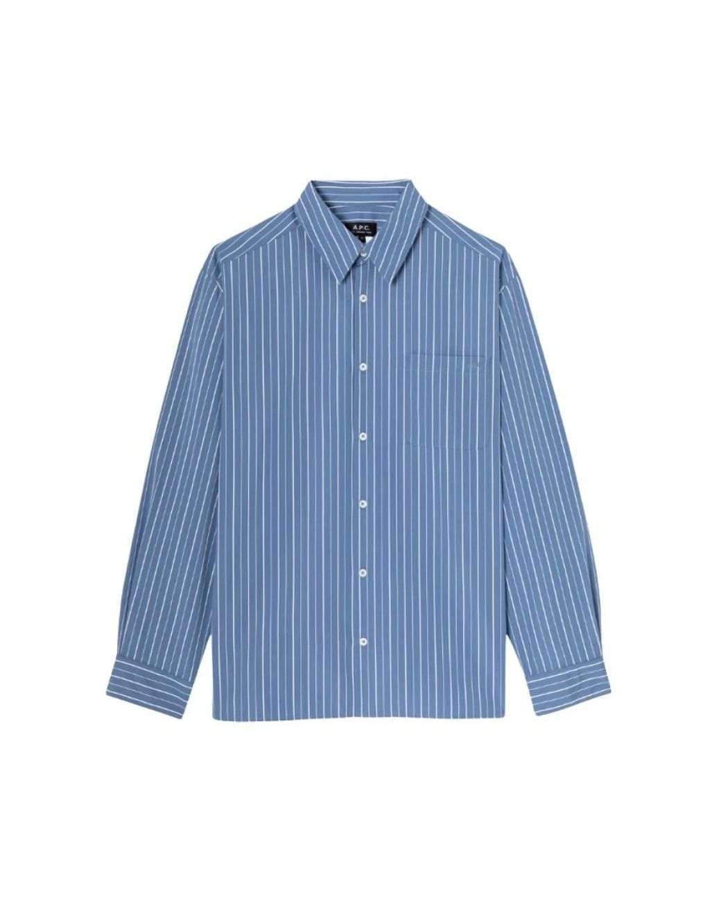 A.P.C. Blue Casual Shirts for men
