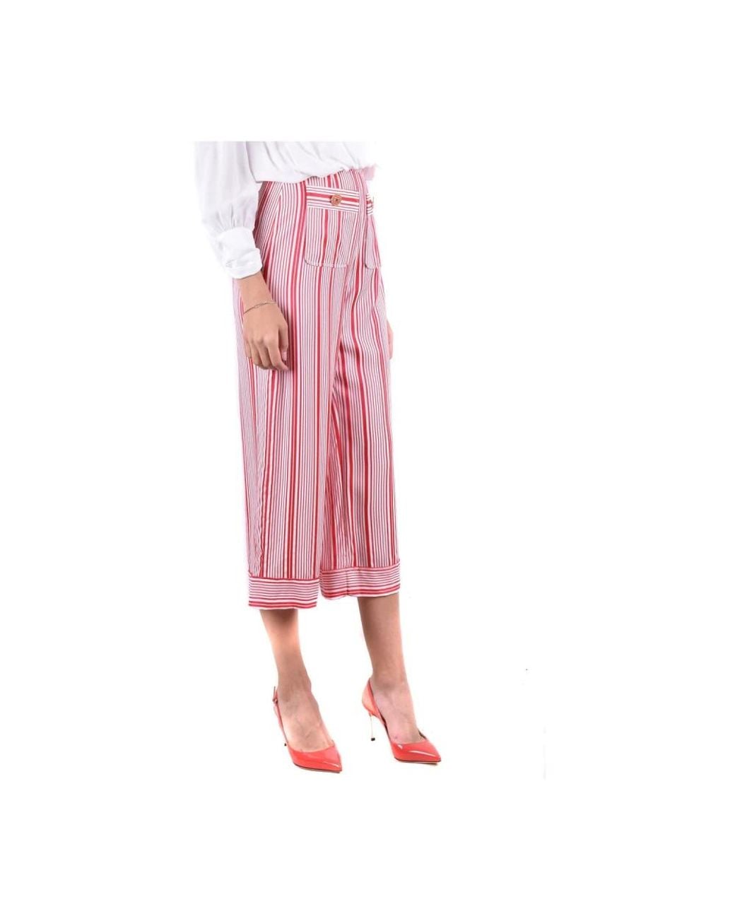 Elisabetta Franchi Pink Wide Trousers