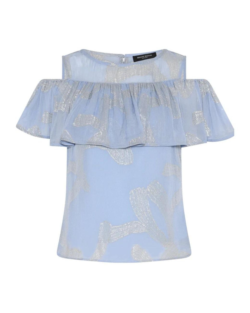 Bruuns Bazaar Ammandrabbzinasa Blouse in het Blue