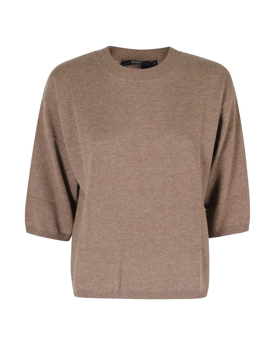 Seventy Brown Round-Neck Knitwear