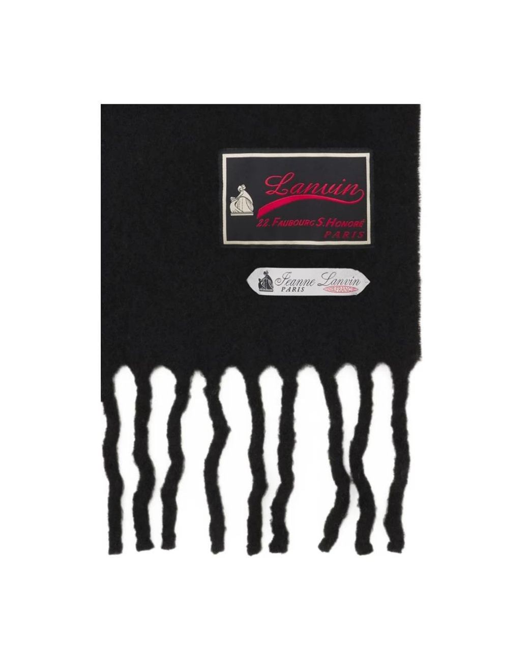 Lanvin Black Winter Scarves for men