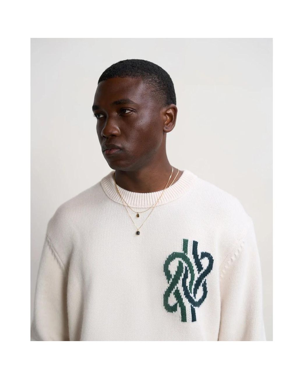 Filling Pieces White Round-Neck Knitwear for men