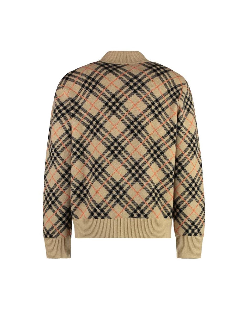 Burberry Green Cashmere Knitwear for men
