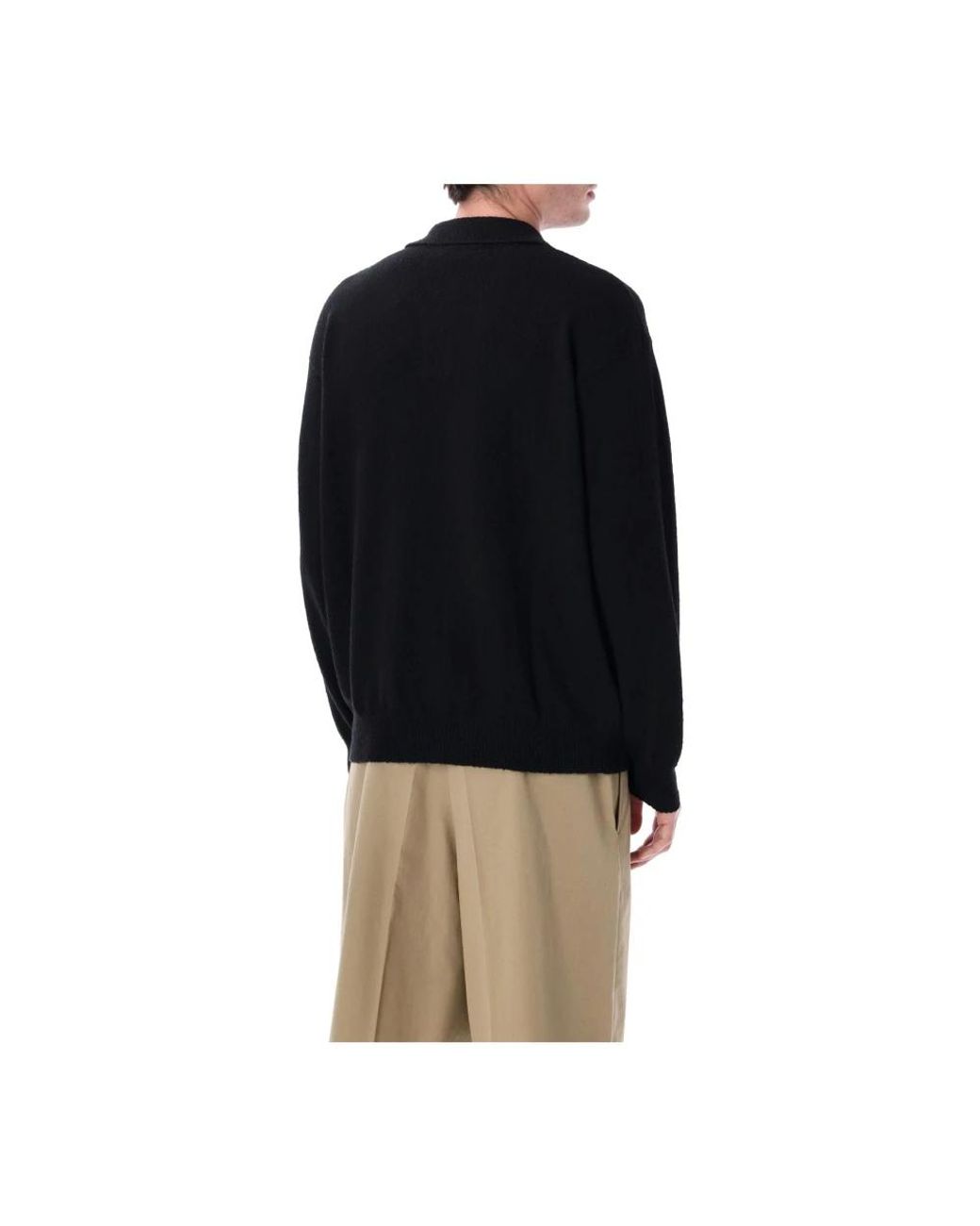 Roberto Collina Black V-Neck Knitwear for men