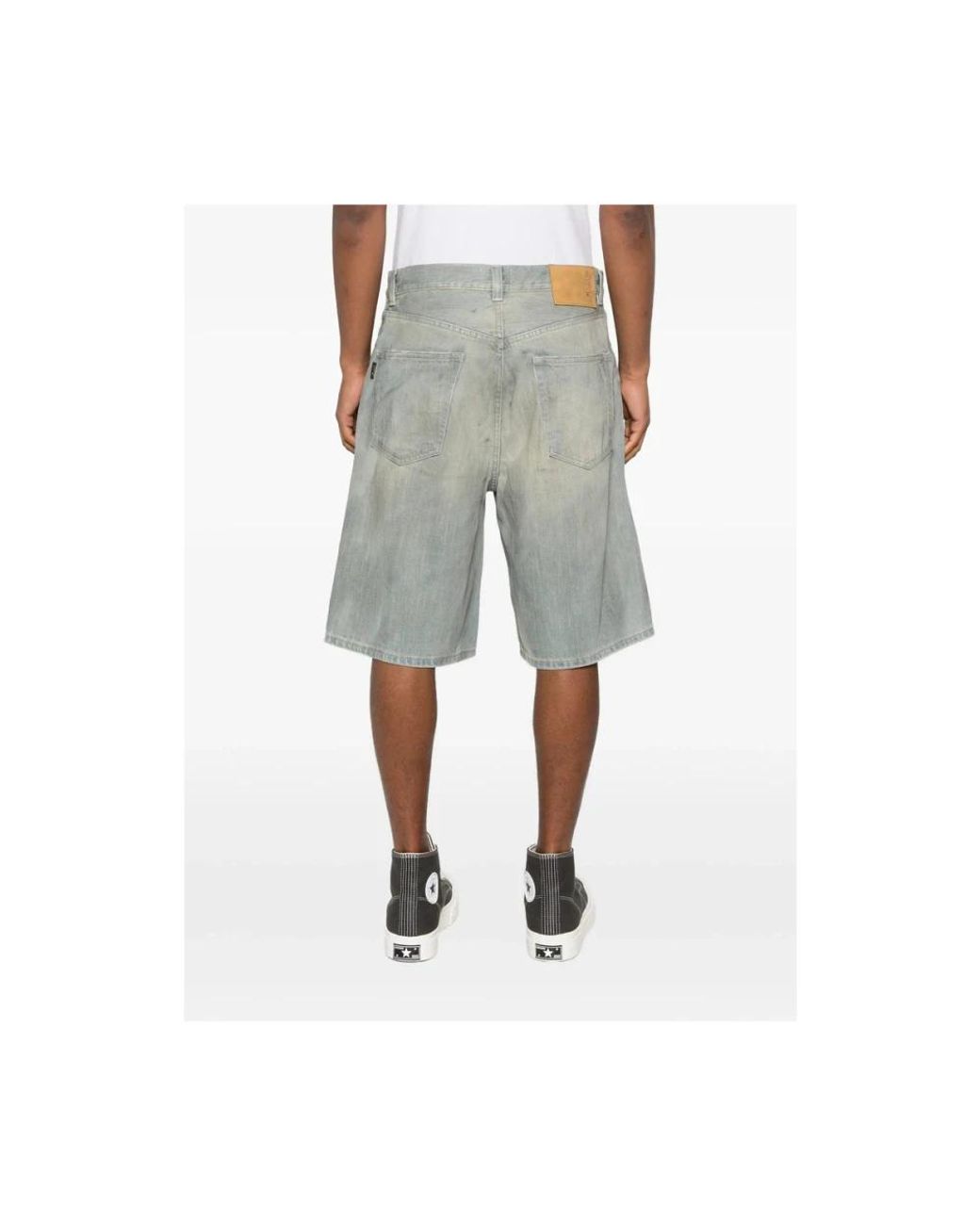 Haikure Gray Denim Shorts for men