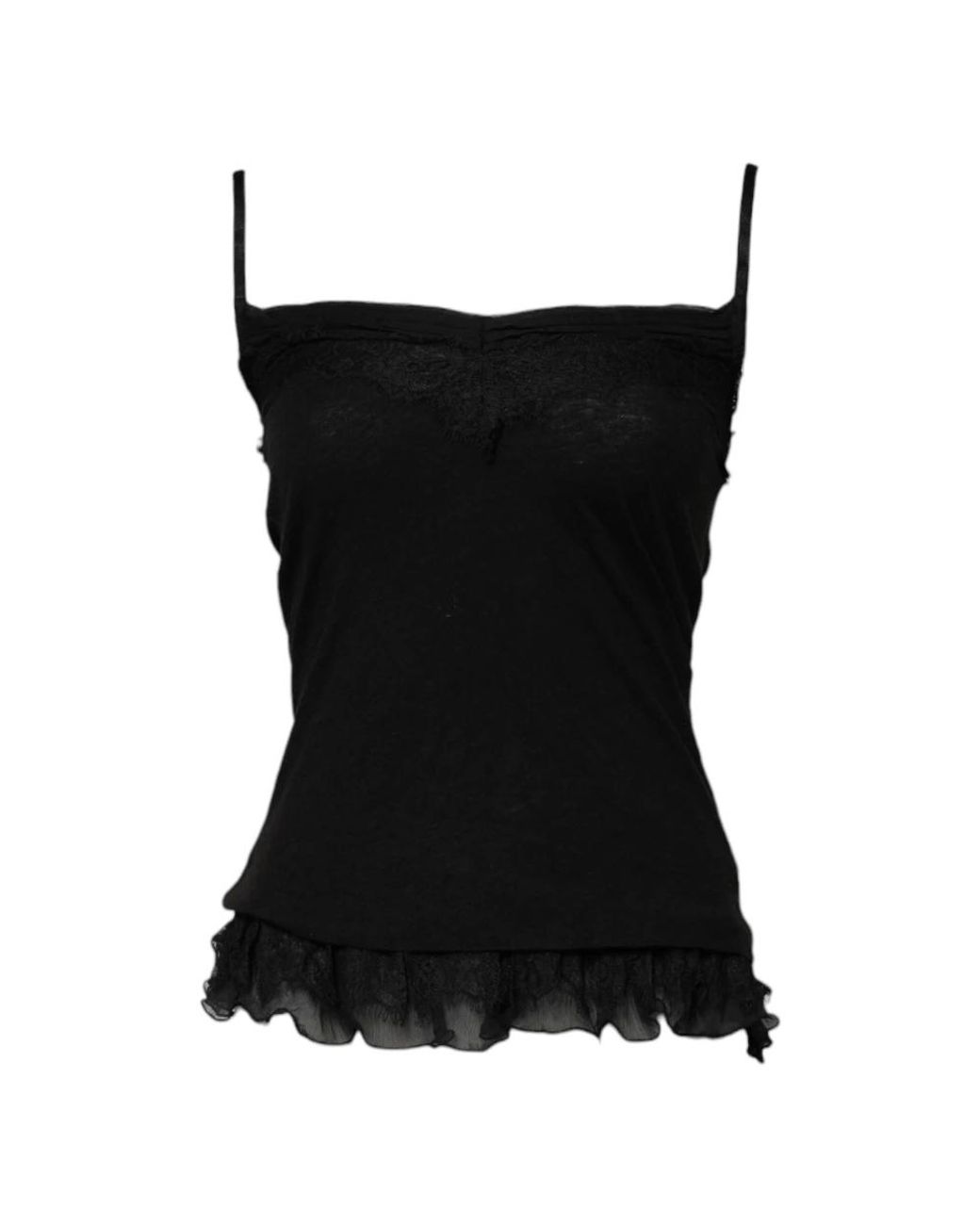 Ermanno Scervino Black Sleeveless Tops