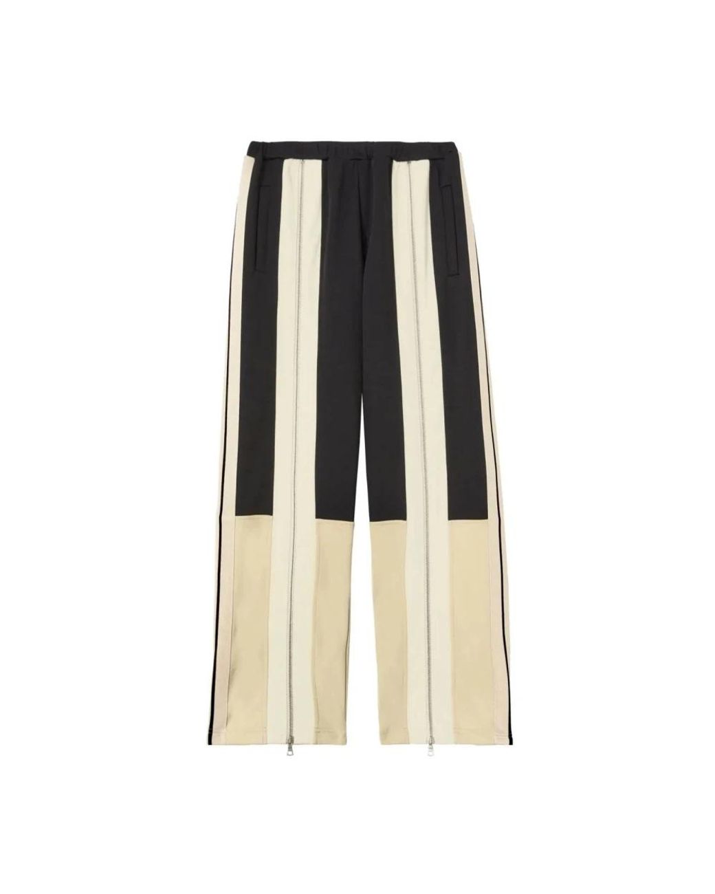 Palm Angels Black Wide Trousers for men