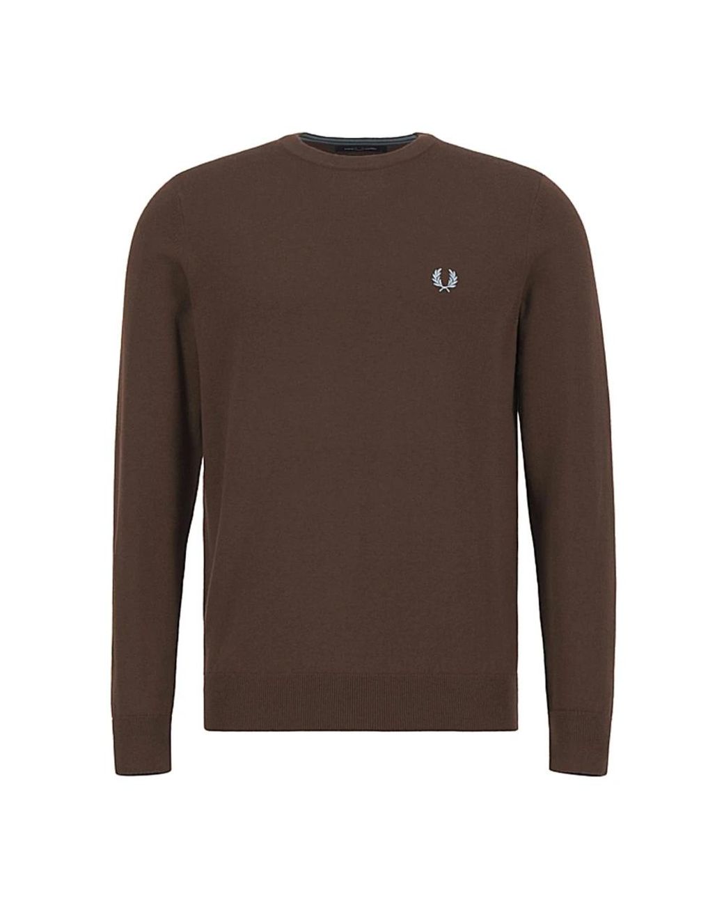 Fred Perry Brown Round-Neck Knitwear for men