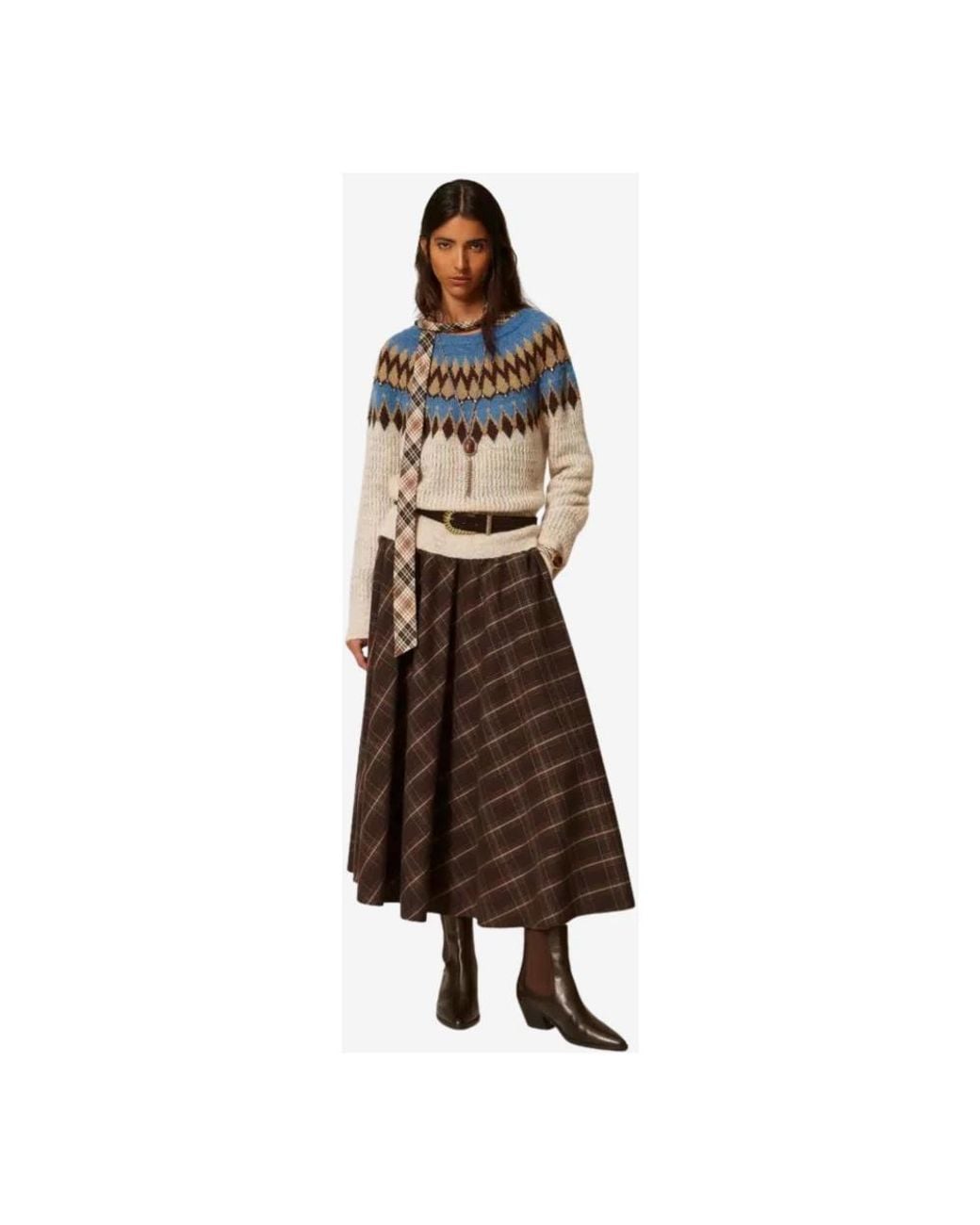 Twinset Blue Round-Neck Knitwear