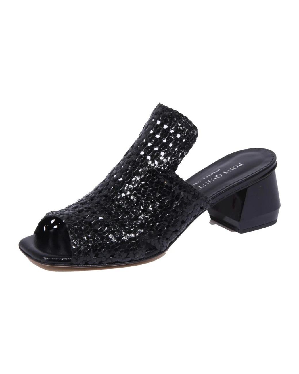 Pons Quintana Blue Heeled Mules