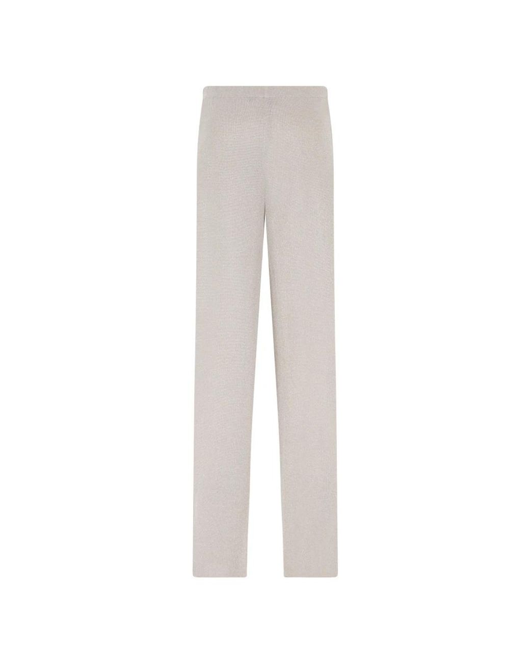 Roberto Collina Gray Straight Trousers