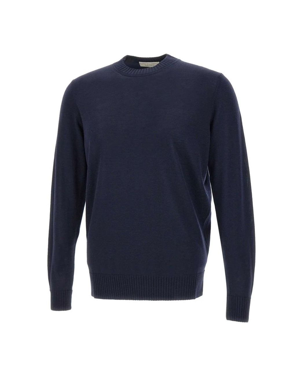 FILIPPO DE LAURENTIIS Blue Round-Neck Knitwear for men