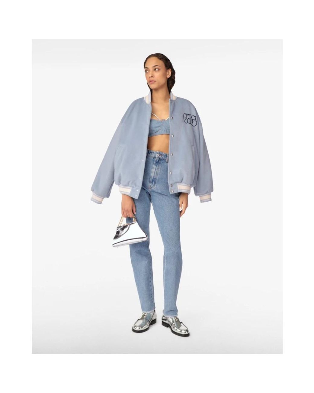 Gcds Blue Straight Fit Jeans
