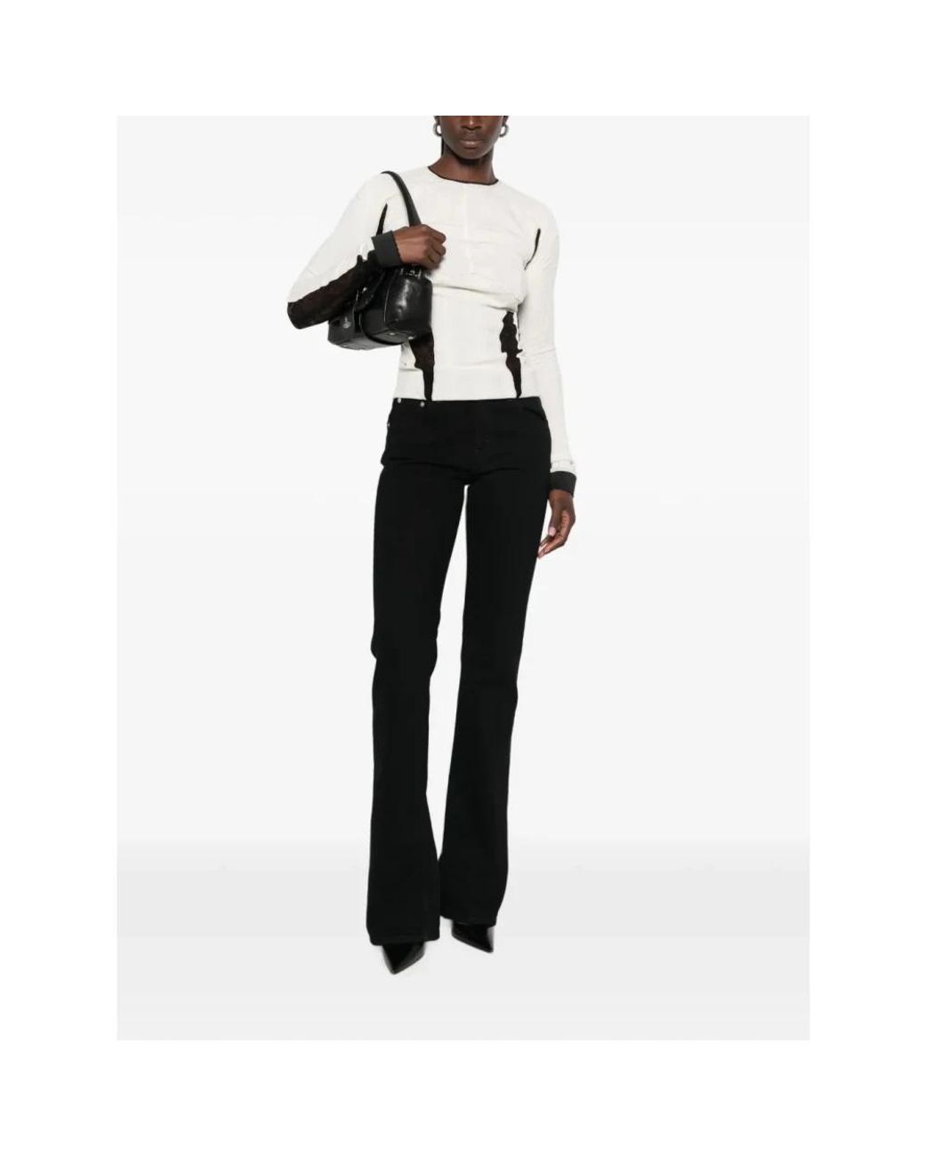 Haikure Black Straight Fit Jeans