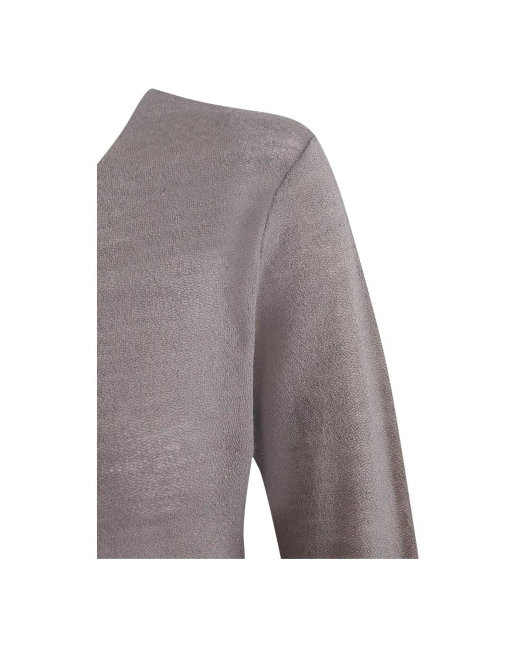 Cortana Gray Round-Neck Knitwear