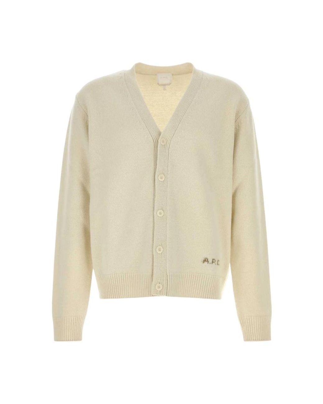 A.P.C. White Cardigans for men