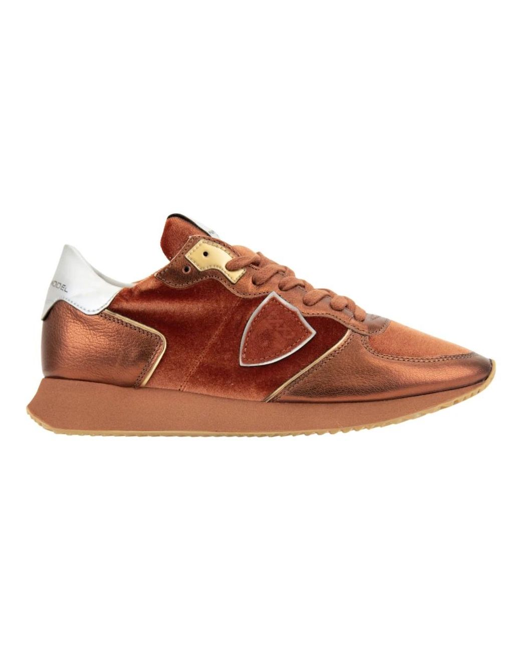 Philippe Model Schoenen ,Veelkleurig Sneakers Met Veters in het Brown