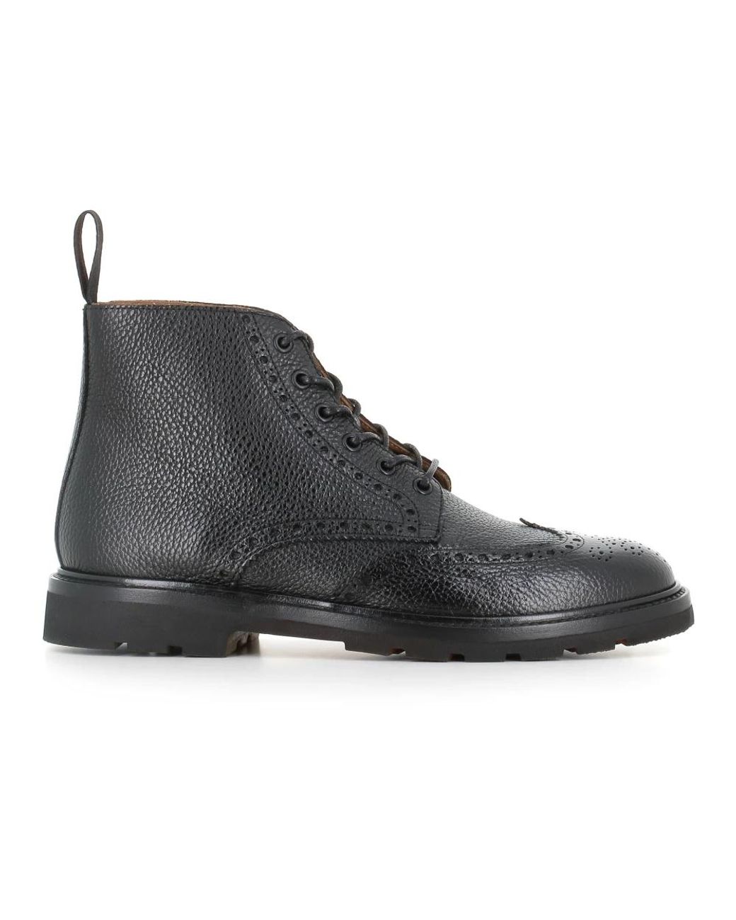 Henderson Black Lace-Up Boots for men