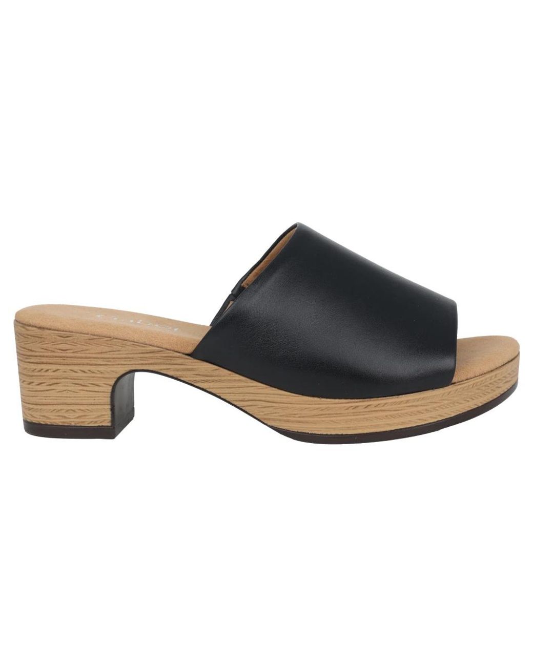 Gabor Schoenen ,Zwart ,Leer Leren Sandalen Met Hoge Hak in het Blue