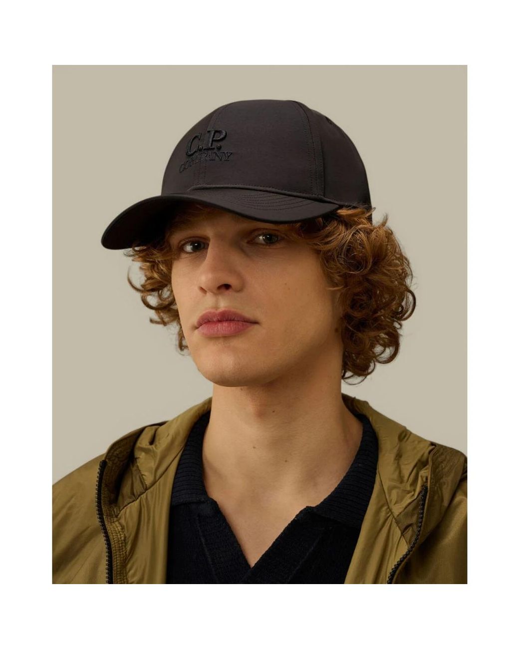 C P Company Black Caps for men