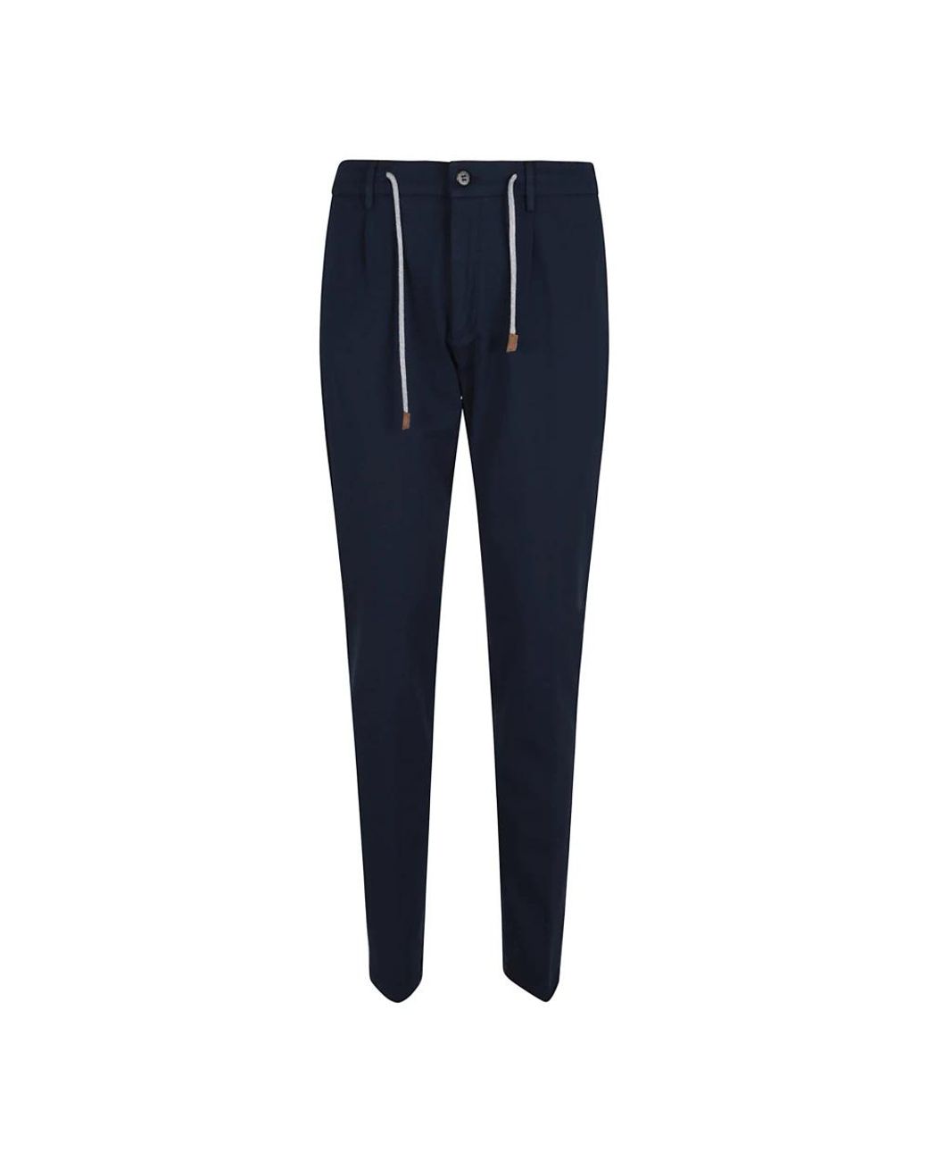 Eleventy Blue Slim-Fit Trousers for men